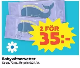 Coop - Babyvåtservetter