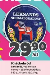 Leksands - Knäckebröd normal- eller brungräddat