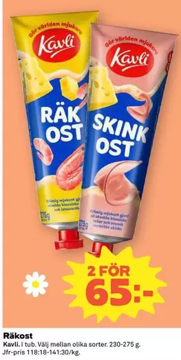 kavli - Räkost Skinkost