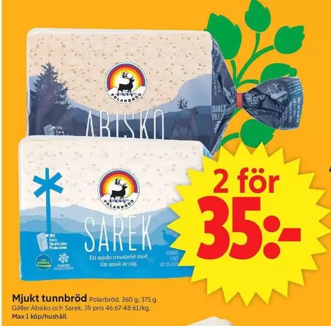 Polarbröd - Mjuka tunnbröd