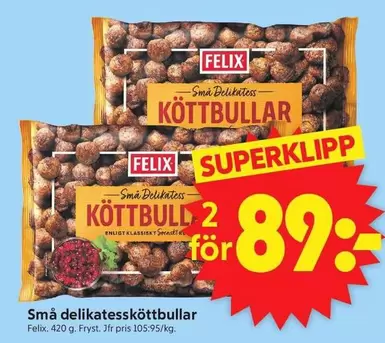 Felix - Små delikatessköttbullar