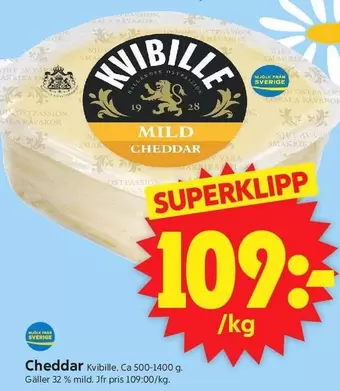 Kvibille - Mild Cheddar