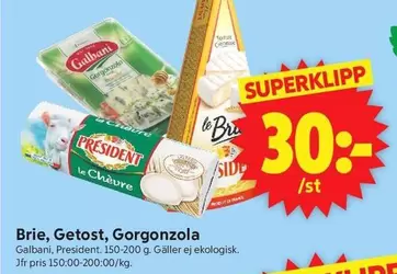 Galbani - Brie, Getost, Gorgonzola