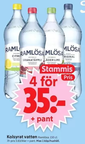 ramlösa - Kolsyrat vatten
