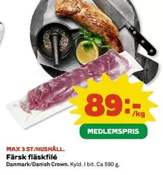 Danish Crown - Färsk fläskfilé
