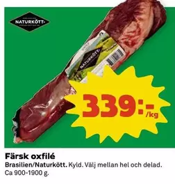 Naturkött - Färsk oxfilé