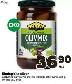 Zeta - Olivmix Urkärnade Oliver