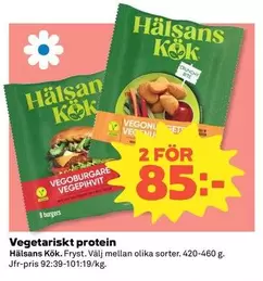 Hälsans Kök - Vegoburgare Vegepihvit