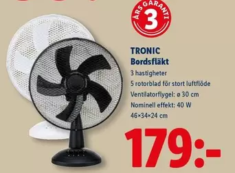 Bordsfläkt