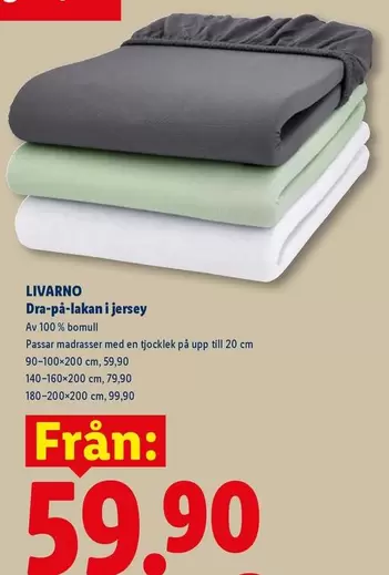 Dra-på-lakan i jersey