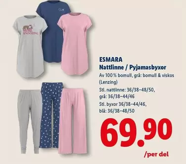 Nattlinne / Pyjamasbyxor