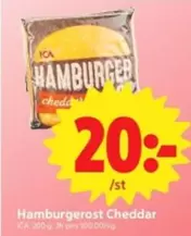 Hamburgerost Cheddar
