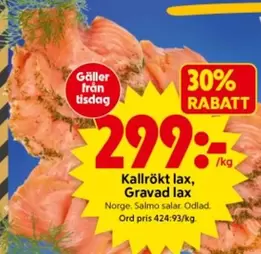Kallrökt lax, Gravad lax