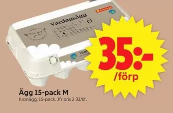 Kronägg - Ägg 15-pack M