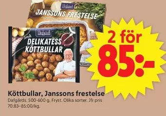 Dafgård - Köttbullar, Janssons frestelse