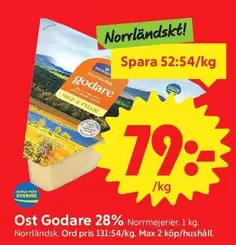 norrmejerier - Ost Godare 28%