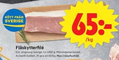 Fläskytterfilé