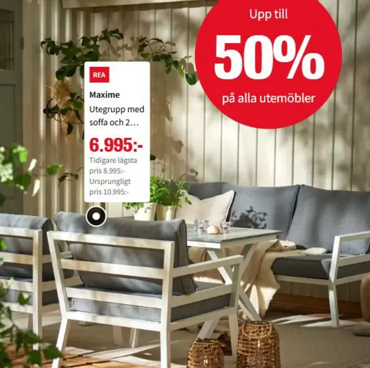 Maxime Utegrupp med soffa