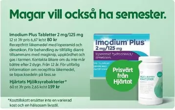 Imodium Plus Tabletter