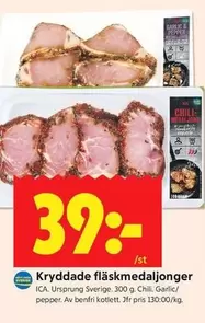 Kryddade fl
skmedaljonger