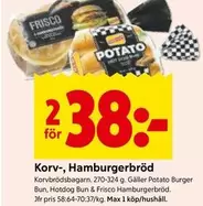 Frisco - Korv-, Hamburgerbröd