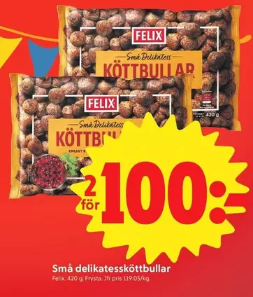 Felix - Små delikatessköttbullar