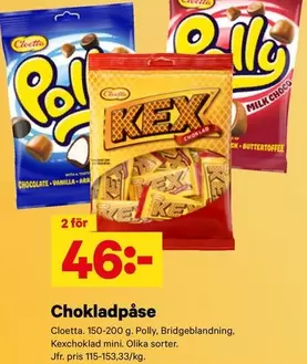 Cloetta - Chokladpåse