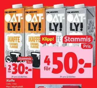 Oatly - iKaffe Caramel Flavour