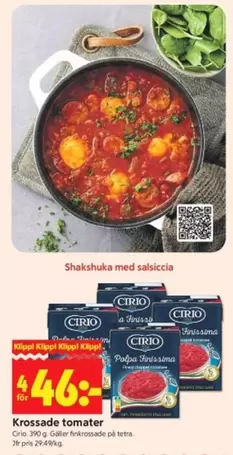 Krossade tomater