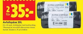 Avfallspåse 30L