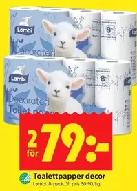 Lambi - Toalettpapper decor