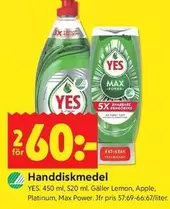 Yes - Handdiskmedel