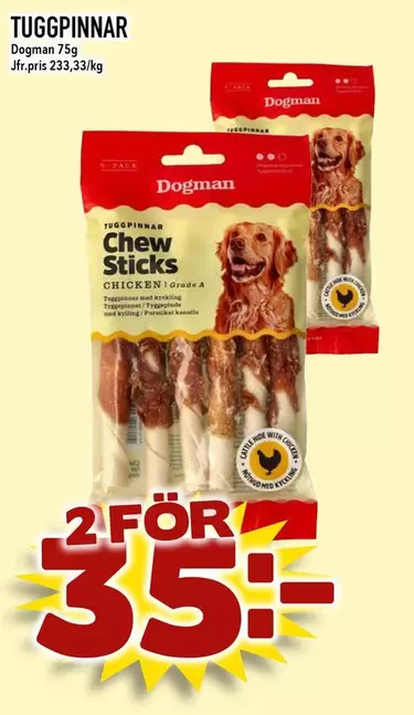 Tuggpinnar Chew Sticks Chicken