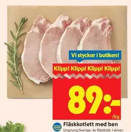 Fl
kottlett med ben