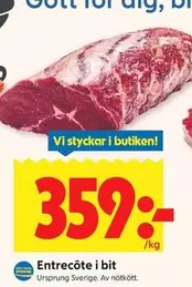 Entrecôte i bit