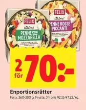 Felix - Penne Rosse Piccanti / Penne con Mozzarella