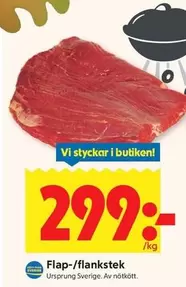 Flap-/flankstek