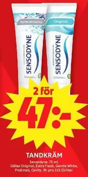 sensodyne - Tandkräm