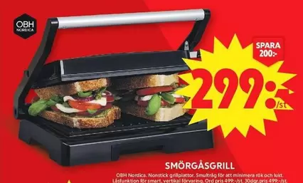 OBH Nordica - SMÖRGÅSGRIL