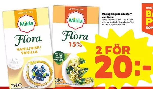 Milda - Flora Vaniljis/Vanilla
