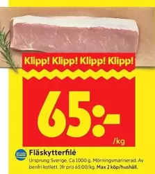 Fläskytterfilé