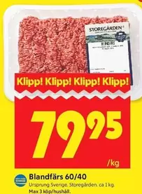 Blandfärs 60/40