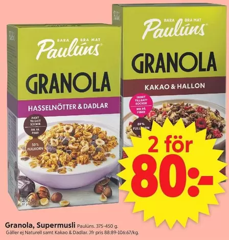Paulins - Granola