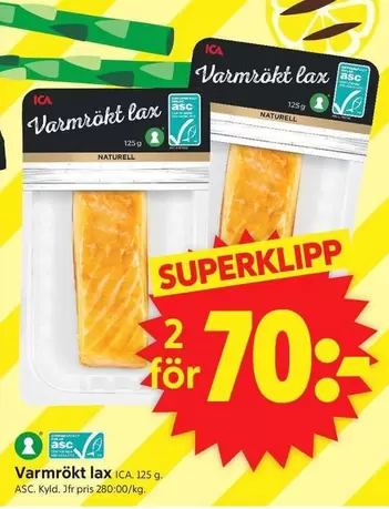 Varmrökt lax