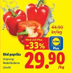 Röd paprika