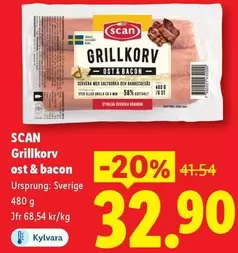 Scan - Grillkorv ost & bacon