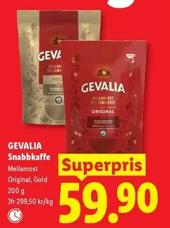 gevalia - Snabba Kaffe Mellanrost Original, Gold