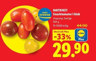 Snacktomater i hink
