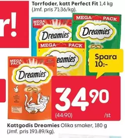 Dreamies - Kattgodis Olika smaker