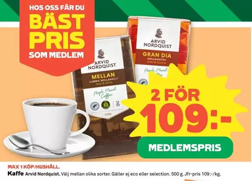 Arvid Nordquist - Kaffe